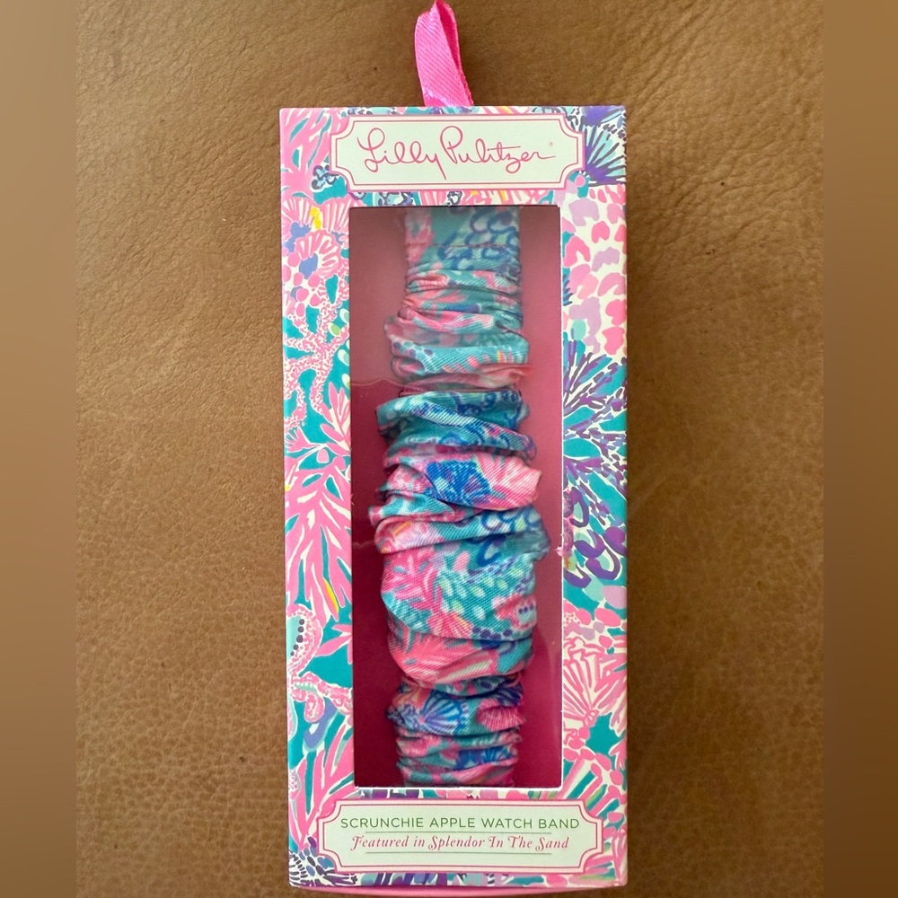 Lilly Pulitzer Scrunchie Apple Watch Band “Splendor in the Sand”